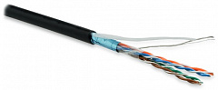 Hyperline FUTP4-C5E-P26-IN-LSZH-BK-100 (100 м) Кабель витая пара, экранированная F/UTP, категория 5e