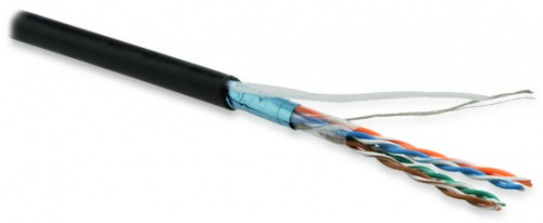 Кабель витая пара Hyperline FUTP4-C5E-P26-IN-LSZH-BK-100