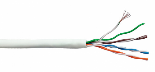 Кабель витая пара LANMASTER LAN-5EUTP-LSZH-WH