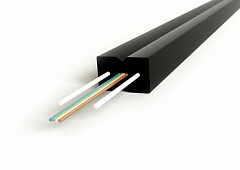 Hyperline FO-FTTH-IN-9S-4-LSZH-BK Кабель волоконно-оптический 9/125 (SMF-28) одномодовый, 4 волокна