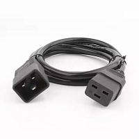 REXANT 04-2741 Шнур сетевой IEC 320 C19 – IEC 320 C20 3x1,5мм², 16A, длина 1,8м