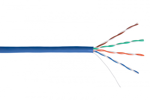 Кабель витая пара NETLAN CCA-UU004-5E-PVC-BL