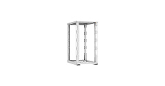 TLK TRD-246010-R-GY Монтажная стойка двухрамная с разборной рамой 19