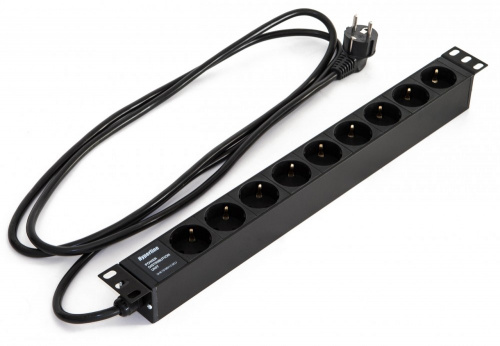 Блоки силовых розеток Hyperline SHE19-9SH-2.5EU
