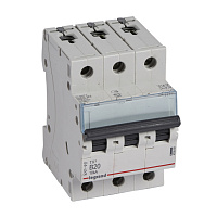 LEGRAND 403889 Автоматический выключатель TX3 6000, 10 кА, тип характеристики B, 3П, 400 В~, 20 А
