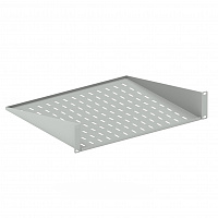 DANNMAN ASH-2U-250-RAL7035  Полка угловая до 20кг, 2U, 485х250мм, серая