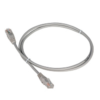 TWT TWT-45-45-5.0-GY Патч-корд UTP кат.5e, с заливными колпачками, 5.0 м, серый