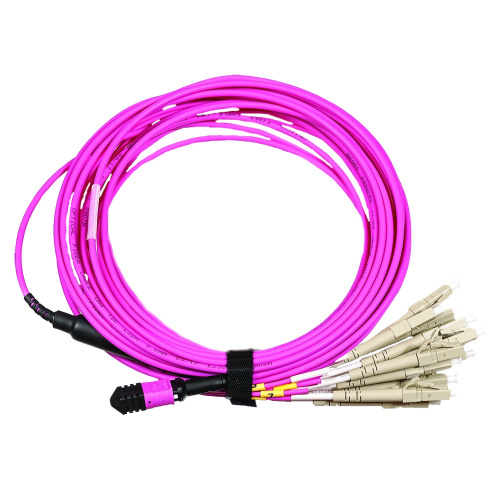 Патч-корды оптические LANMASTER LAN-12M-12LC/OM4-5.0