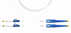 Hyperline FC-D2-9A1-LC/UR-SC/UR-H-1M-LSZH-WH Патч-корд волоконно-оптический (шнур) SM 9/125 (G657)