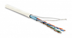 Hyperline FUTP4-C5E-P26-IN-LSZH-WH-100 (100 м) Кабель витая пара, экранированная F/UTP, категория 5e