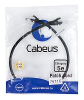 Патч-корды Cabeus PC-UTP-RJ45-Cat.5e-0.5m-BK