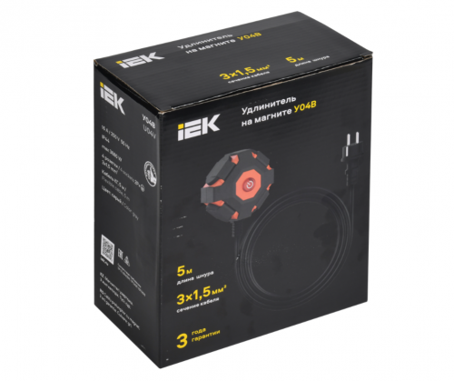 Сетевые фильтры и удлинители IEK WYP30-16-04-05-ZKV фото 4