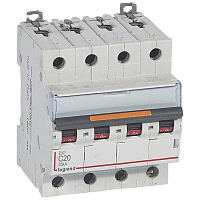 LEGRAND 409795 Авт.выкл.DX3 4П C20A 25кА