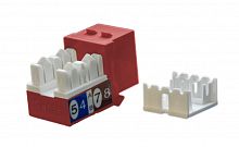 Модули Keystone Jack Hyperline KJ9-8P8C-C5e-90-RD
