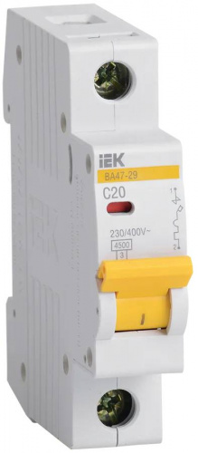 Автоматические выключатели IEK MVA20-1-020-C