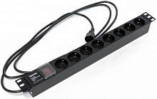 Блоки силовых розеток Hyperline SHE19-8SH-S-2.5IEC
