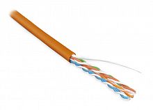 Кабель витая пара Hyperline UUTP4-C5E-S24-IN-LSZH-OR-305