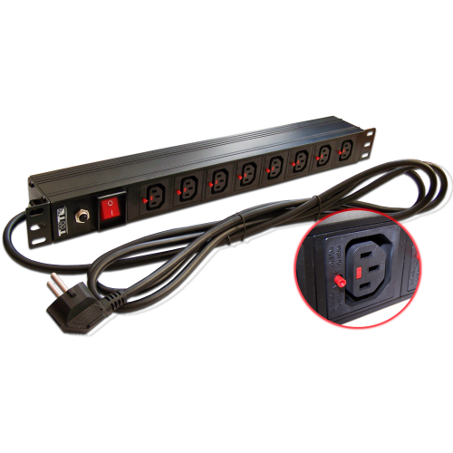 Блоки силовых розеток TWT TWT-PDU-10A8C3L-3.0