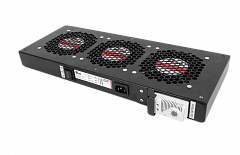 Rem R-FAN-3T-9005 Модуль вентиляторный, 3 вентилятора с терморегулятором, чёрный