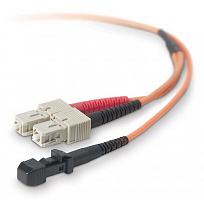 Hyperline FC-D2-62-MTRJM/PR-SC/PR-H-5M-LSZH-OR Патч-корд волоконно-оптический (шнур) MM 62.5/125