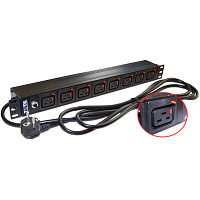 TWT TWT-PDU-16A8C9L-3.0 Блок розеток 19