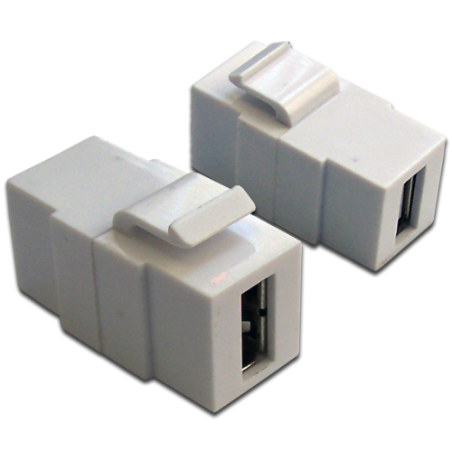 Модули Keystone Jack LANMASTER LAN-OK-USB20-AA/V-WH