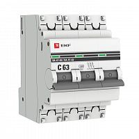 Автоматические выключатели EKF mcb4763-3-63C-pro
