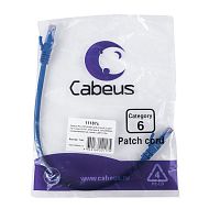 Патч-корды Cabeus PC-UTP-RJ45-Cat.6-0.3m-BL-LSZH