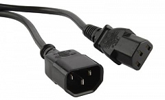 Hyperline PWC-IEC13-IEC14-1.0-BK Кабель питания монитор-компьютер IEC 320 C13 - IEC 320 C14, 3x0.75