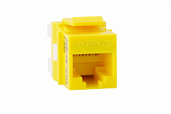Eurolan 16B-U6-03YL Розеточный модуль Keystone категории 6, UTP, 1xRJ45, T568A/B, желтый