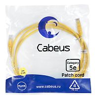 Патч-корды Cabeus PC-UTP-RJ45-Cat.5e-2m-YL