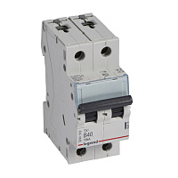 LEGRAND 403878 Автоматический выключатель TX3 6000, 10 кА, тип характеристики B, 2П, 230/400 В~, 40А