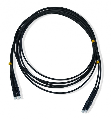 Патч-корды оптические Cabeus FOP-50-LC-LC-3m-BK