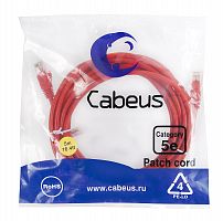 Патч-корды Cabeus PC-UTP-RJ45-Cat.5e-5m-RD-LSZH