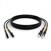 Hyperline FC-D2-50-LC/PR-SC/PR-H-2M-LSZH-BK Патч-корд волоконно-оптический (шнур) MM 50/125, LC-SC