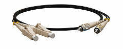 Hyperline FC-D2-62-LC/PR-ST/PR-H-5M-LSZH-BK Патч-корд волоконно-оптический (шнур) MM 62.5/125, LC-ST