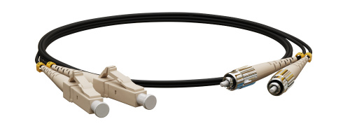 Патч-корды оптические Hyperline FC-D2-62-LC/PR-ST/PR-H-5M-LSZH-BK