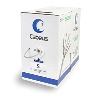 Cabeus UTP-4P-Cat.5e-SOLID-GY-LIGHT Кабель витая пара UTP (U/UTP), категория 5e, 4 пары 0,47мм