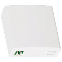 NIKOMAX NMF-WO02LCAS2-CS-WT Оптическая розетка (кросс), укомплектованная на 2 порта LC/APC, SM 9/125