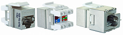 Eurolan 16B-F6-07SL Модуль Keystone категории 6, FTP, 1xRJ45, T568A/B, Silver Line, Q-Tool