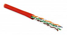Кабель витая пара Hyperline UUTP4-C5E-P24-IN-LSZH-RD-100
