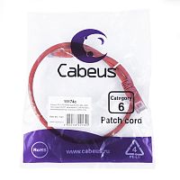 Патч-корды Cabeus PC-UTP-RJ45-Cat.6-0.5m-RD-LSZH