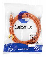 Патч-корды Cabeus PC-UTP-RJ45-Cat.5e-2m-OR-LSZH