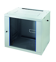 Eurolan 60W-12-66-31GY Шкаф настенный Racknet F30 12U 600 × 600, передняя дверь стеклянная