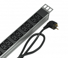 Rem R-16-25C13-FI-1820-3 Вертикальный блок розеток Rem-16 с фильтром и индикатором, 25хIEC 60320 C13