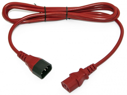 Кабели питания Hyperline PWC-IEC13-IEC14-1.0-RD