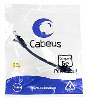 Патч-корды Cabeus PC-UTP-RJ45-Cat.5e-0.15m-BK-LSZH