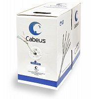 Cabeus UTP-4P-Cat.5e-SOLID-LSZH-GY Кабель витая пара UTP (U/UTP), категория 5e, 4 пары 0,51мм
