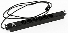Hyperline SHE19-6SH-2.5IEC Блок розеток для 19