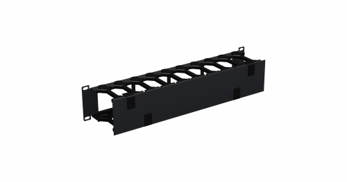 Кабельные организаторы (органайзеры) NIKOMAX NMC-OP100CF-2U-BK